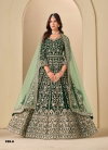 Green Color Aanaya Vol 239 By Dani Creation Velvet Designer Work Gown With Dupatta 239 A